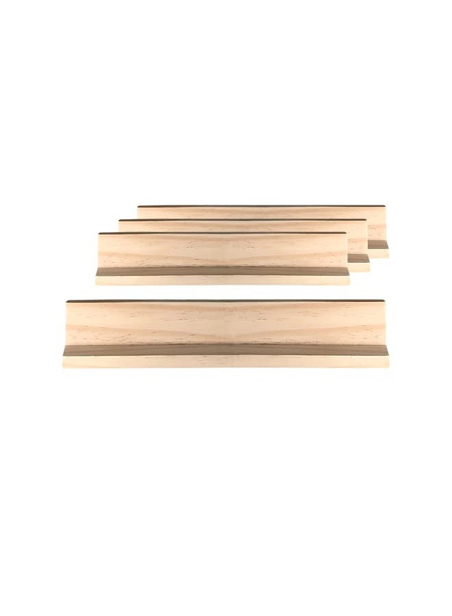Bene Casa - Wooden Domino Trays - Set of 4 - Each Tray Can Hold Up to 10 Dominoes - Made for Double-six and Double-nine Dominoes - Image 1