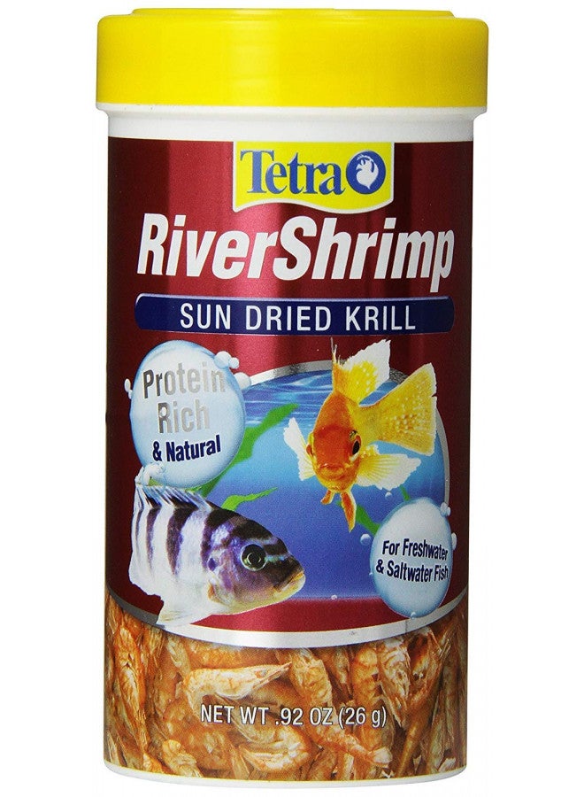 Tetra RiverShrimp 0.92 Ounce, Natural Shrimp Treat For aquarium Fish, Red, Model Number: 77017 - Image 1