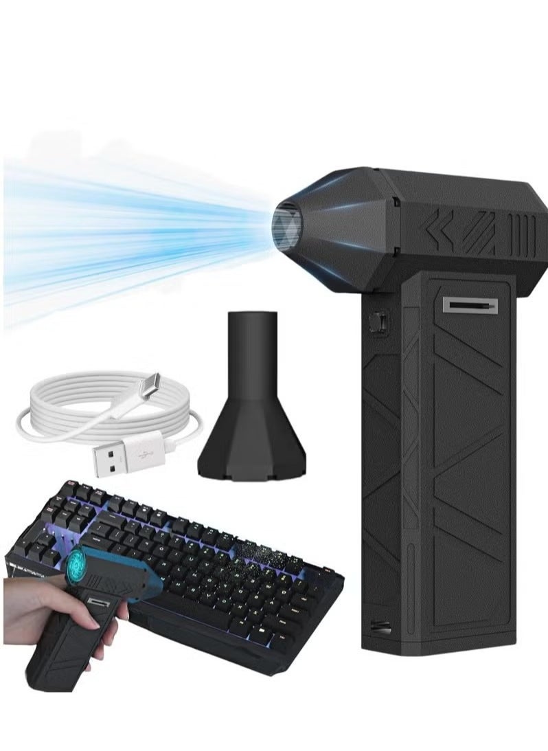 ELTRAZONE Portable Handheld Air Blower – Adjustable Speed Mini Jet Air Duster for Car Cleaning, Camping, and Outdoor Use – High-RPM Air Blower for Quick Drying & Versatile Cleaning - Image 1