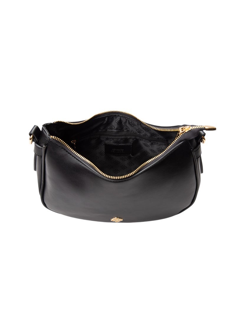 Bata Casual Curved Hobo Bag Black - Image 4
