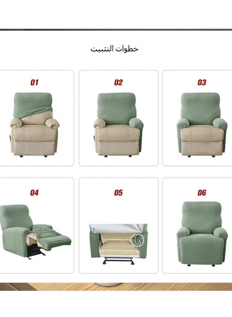 عام حك النسيج العالمي 1 مقعد كرسي كرسي غطاء 4 قطع مع جيب جانبي ، عدم الانزلاق القابلة للإزالة وقابل للغسل الغطاء الواقي ، سهلة التركيب (البيج) - Image 3