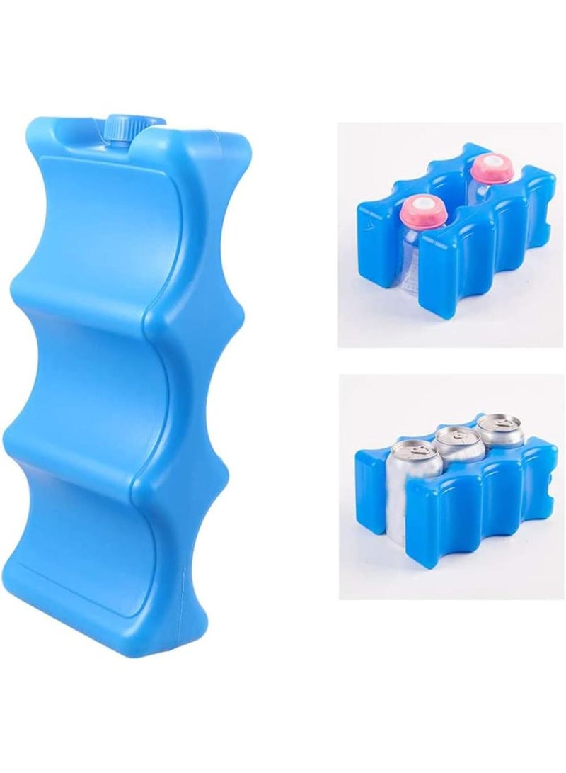 Bebiland 2Pcs Ice Pack for Breastmilk Storage for Seafood Preservation, Food Preservation, Beverage Refrigeration, Wavy Outline, Keeps Breast Milk Fresh, Long Lasting Reusable Cool Packs for Camping Picnic (Blue) - Image 5