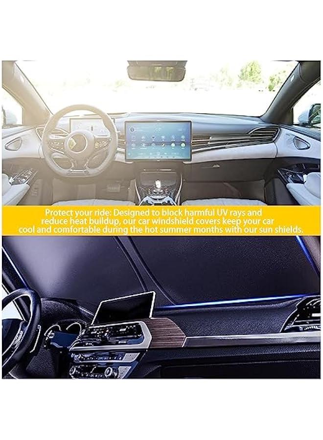 Generic Car Windshield Sun Shade with Storage Pouch, Auto Sun Shield Blocks UV Rays Protector Cover, Foldable Front Window Sunshade Visor Protection Fits for Most Cars SUVs (Large 63×33.8in) - Image 5