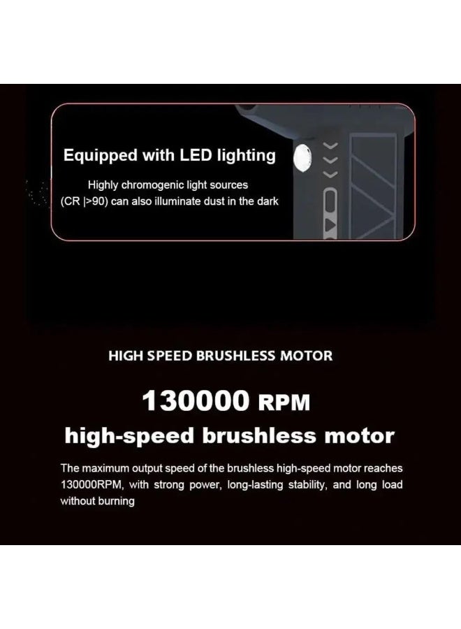 Portable Handheld Mini Jet Blower 130000 RPM, Adjustable Speed Turbo Air Duster for Car, Cleaning &  Outdoor - Image 4
