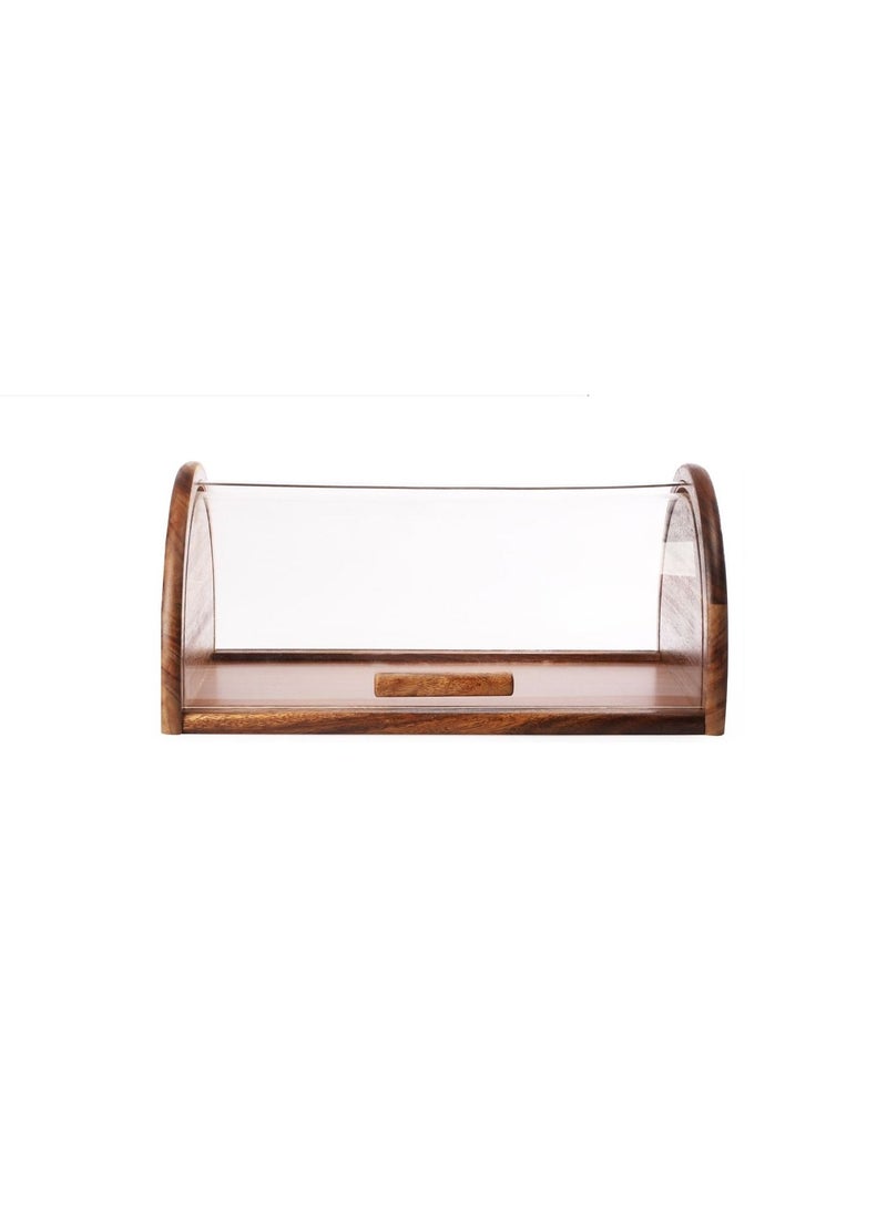 Billi Wooden Bread Box With Acrylic Lid - Image 2