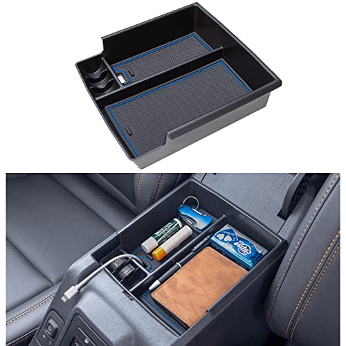 TOPINSTALL New Tray Compatible with 2021-2024 Ford Bronco & 2025 Bronco 2-Door ONLY, Full Size Bronco Armrest Storage Box Organizer ABS Plastic Blue Insert (Not for Sport Model & 25 4doors) - Image 5