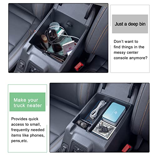 TOPINSTALL New Tray Compatible with 2021-2024 Ford Bronco & 2025 Bronco 2-Door ONLY, Full Size Bronco Armrest Storage Box Organizer ABS Plastic Blue Insert (Not for Sport Model & 25 4doors) - Image 3