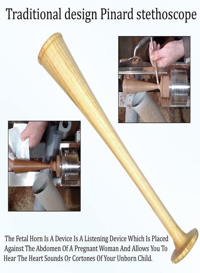 AAProTools Pinard Stethoscope Horn Midwife 33 CM Beech Wood Hearing Pipe For Midwives - Image 4