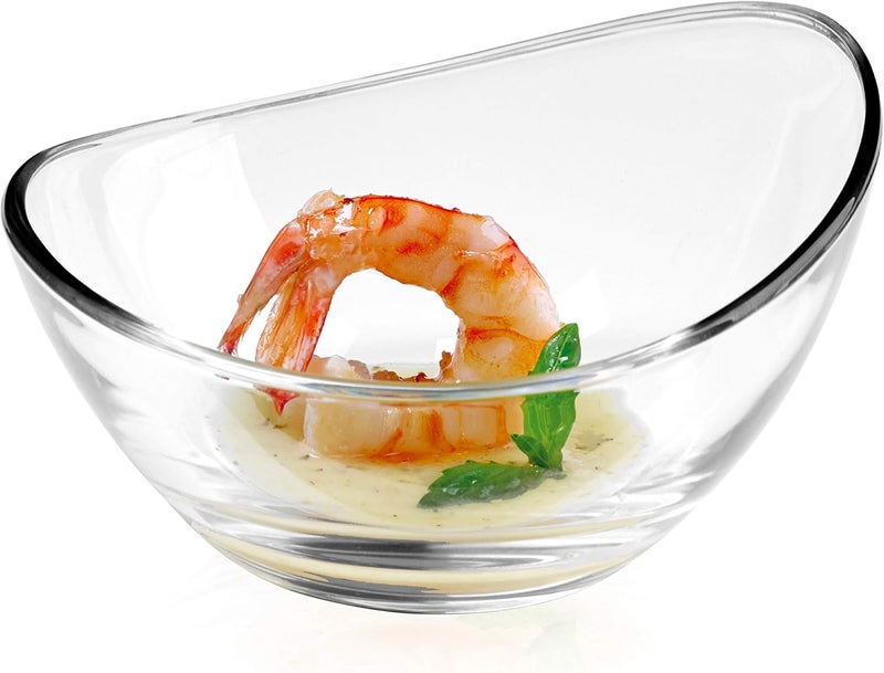 Barski  European Quality  Glass  Set of 6  Small Bowls Could Be Used For Small FruitNutDessert  Each Bowl is 4 Length x 33 Width  Made in Europe - Image 3