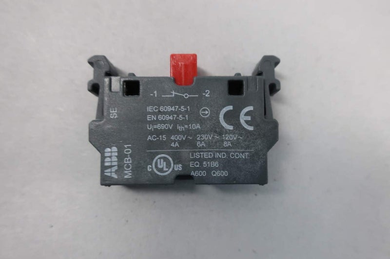 ABB LOT of 2 ABB MCB01 Contact Block  - Image 5