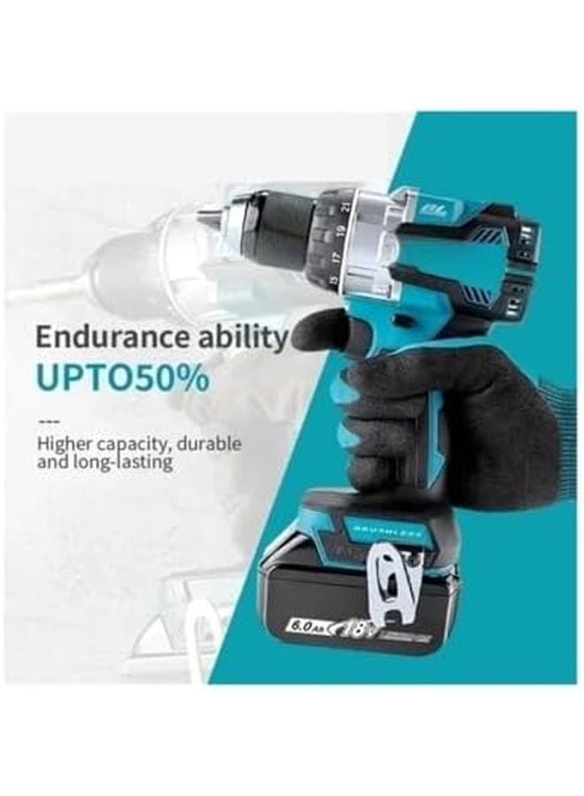 بطارية قابلة للشحن 18 فولت 6.0 أمبير ساعة 6 أمبير ساعة × 1 10C متوافقة مع سلسلة DDF487 LXT400 - Image 5