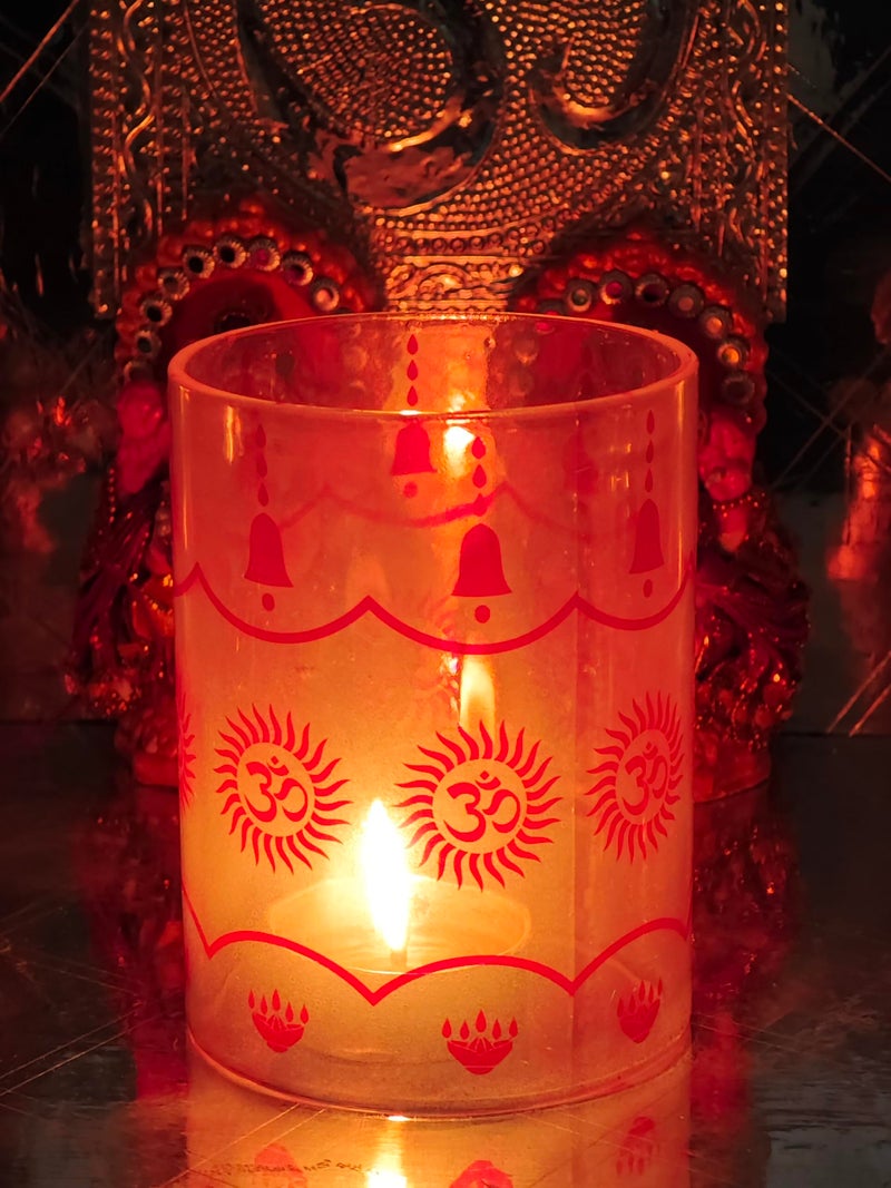 Ein Sof Diya Glass Cover Only - 3X-Large Size Borosilicate Glass Cover For Diya Without Diya - Height 7.1 Inches, Width 4.8 Inches, Transparent - Image 4