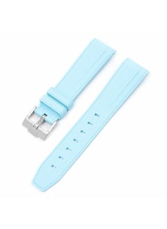 Generic Omega Swatch Joint Strap Hippocampus 300 Seiko Unisex 20mm Liquid Silicone Curved Strap 