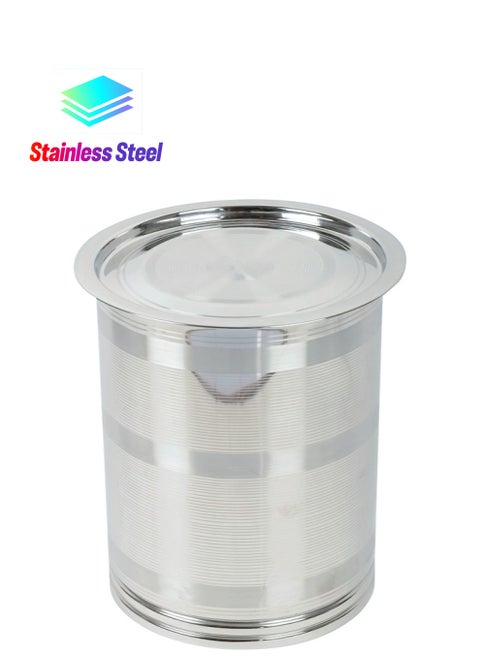 Stainless Steel Round Vertical Storge Container 35Liter Pawali