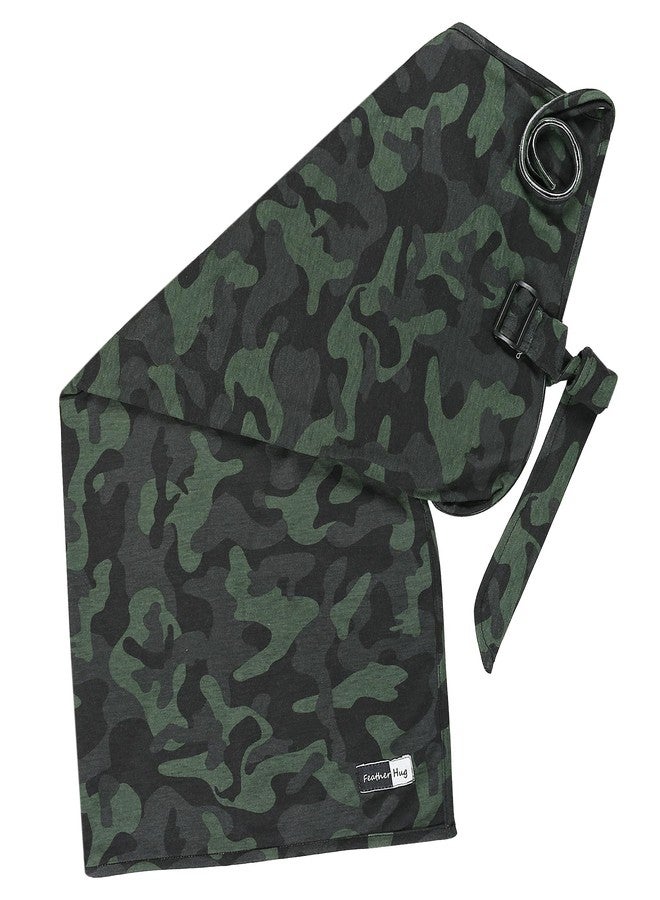 Feather Hug Premium Nursing Cover for Breastfeeding - Adjustable, Breathable Cotton Apron for Moms, Real Breathable Feeding Cover (Military Green) - Image 5