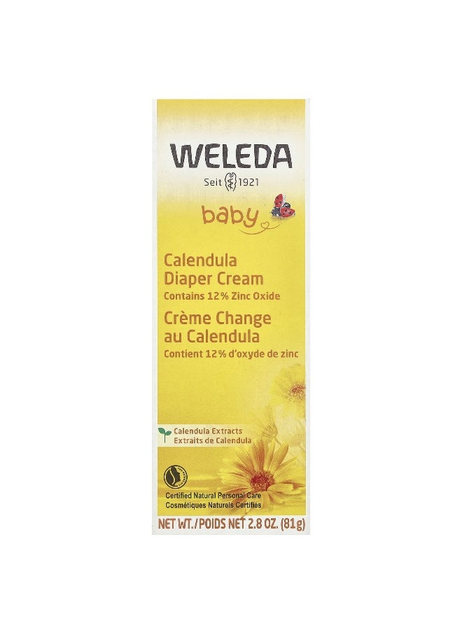 Weleda Weleda, Baby, Calendula Diaper Cream, Calendula Extracts, 2.8 oz (81 g)  - Image 2