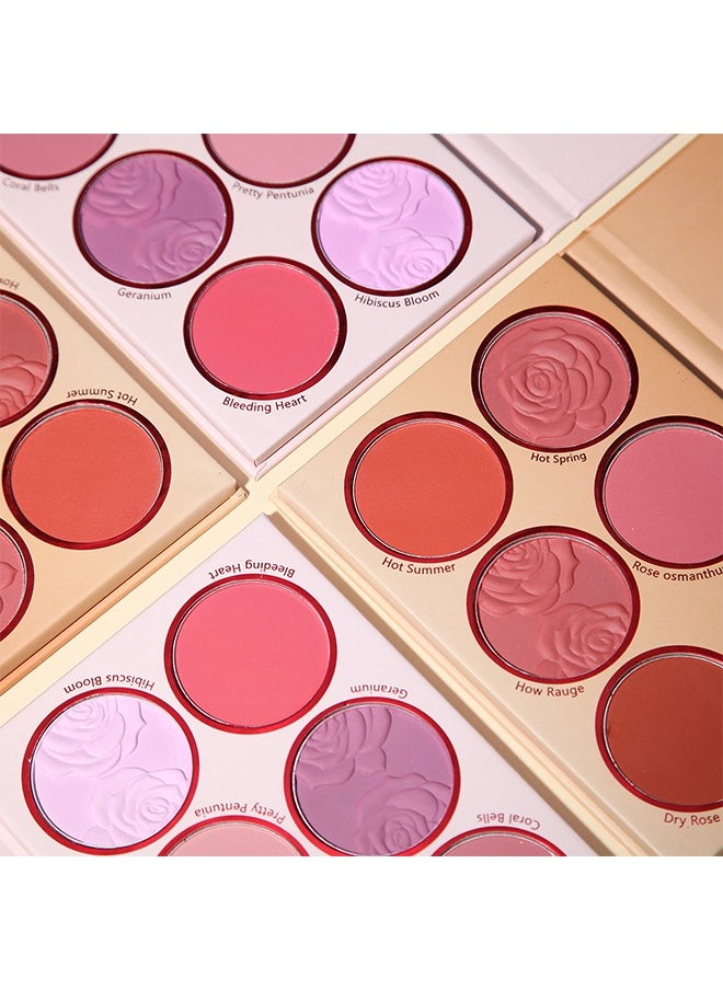 maffick - Floral Flush-6 Color Blush Palette, Eyeshadow Palette, Matte Pearl Finish for Diversified Vibrant Looks #01 - Image 1