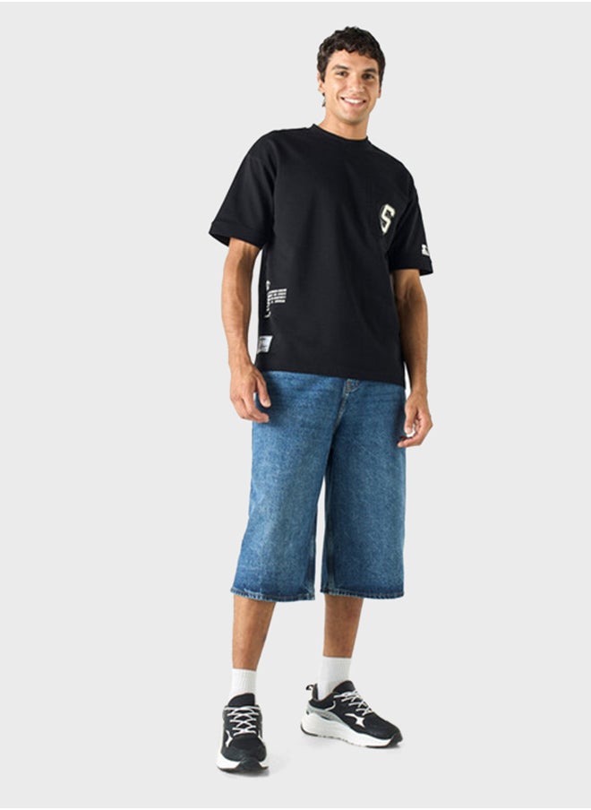 STARTER - Print T-Shirt With Crew Neck - Image 1