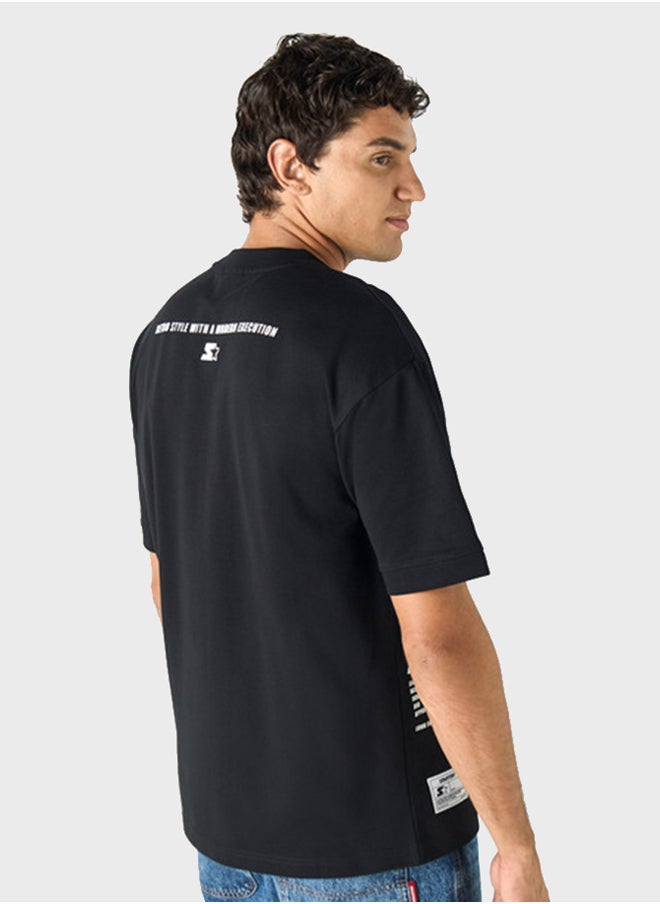 STARTER - Print T-Shirt With Crew Neck - Image 1