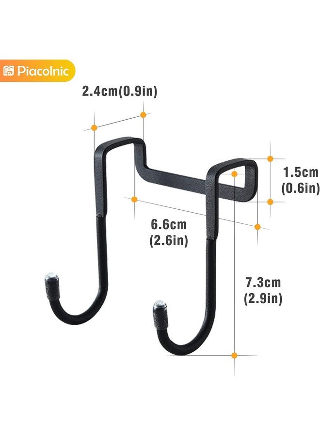 Boniry 4 Pcs Stainless Steel Over-The-Door Hooks - Heavy Duty S-Shaped Hangers for Clothes and Cabinet Organization - No Drilling Needed - Image 2