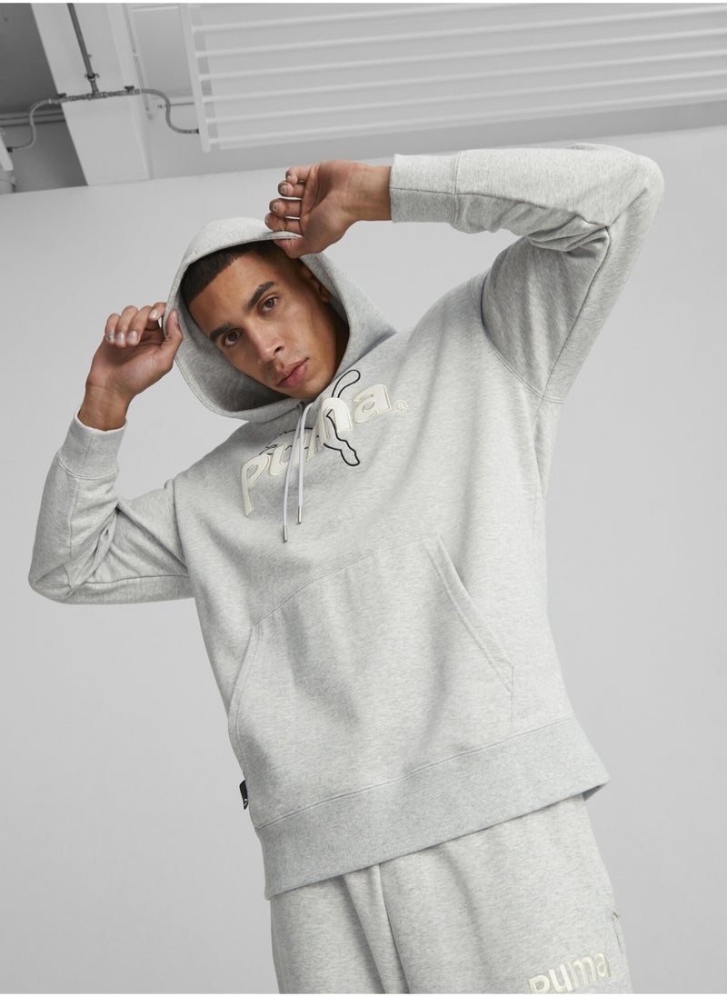PUMA TEAM Mens Longsleeve Graphic Hoodie  - Image 1