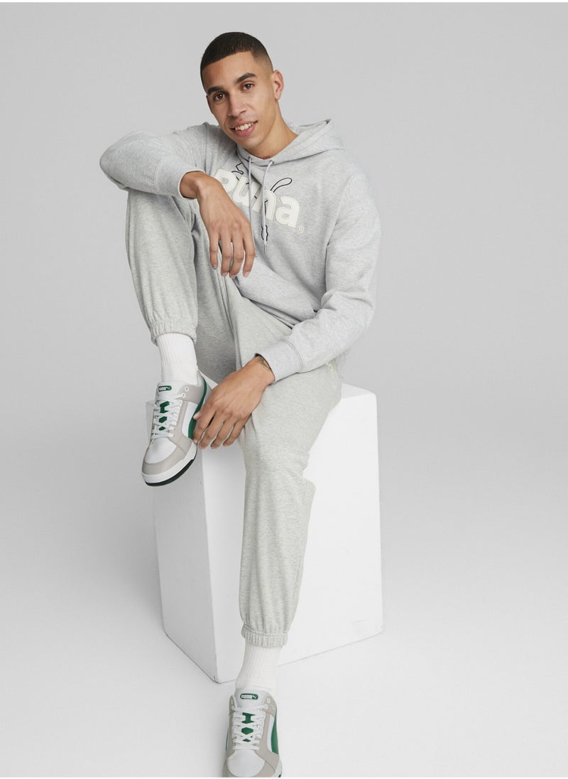 PUMA TEAM Mens Longsleeve Graphic Hoodie  - Image 5