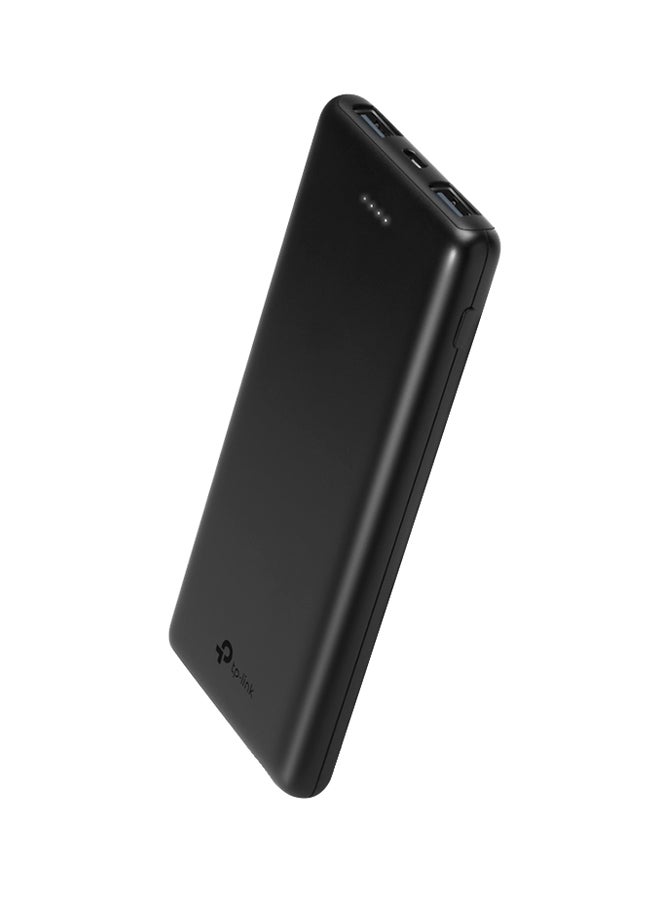 TP-LINK TL-PB10000 10000mAh Power Bank, Turbo Recharging Speed, Dual Smart Fast Charging Ports, Slim Body, Travel Ready, Good for Flight, Universal Compatibility Black - Image 1