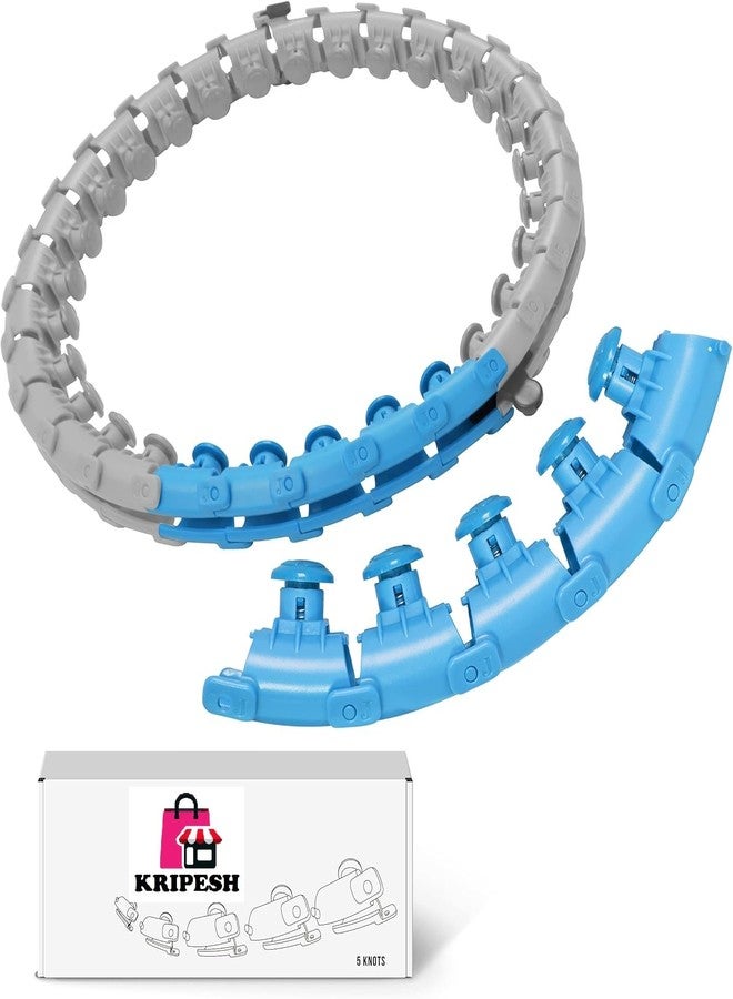 KRIPESH Weighted Hoop Extra Links - 5 Extension Knots for Smart Weighted Hoop - Plus Size Accessories for Hula Hoop - Ideal for Fitness Exercise - Image 1