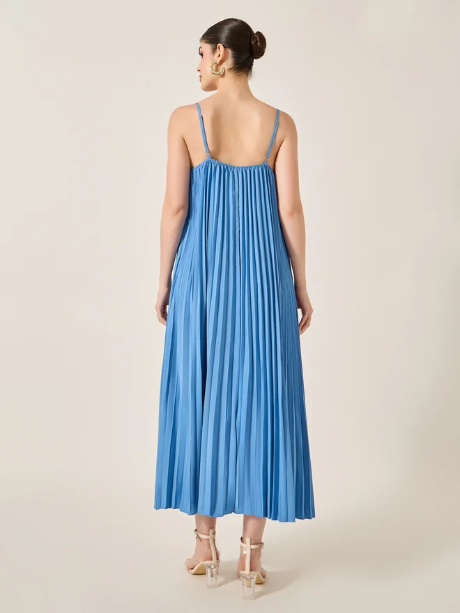 Take Two Pleated Midi Dress