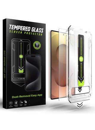 Tempered Glass Screen Protector for Samsung Galaxy S25 Plus 6.7 inch with Dust Free Easy Application - Ultra Clear, Scratch Resistant, and HD Clear Screen Guard(Clear) - pzsku/ZDAD8CDAAC5BE8053C9D9Z/45/_/1739304731/f6ecf91d-89bd-4e18-a916-cd333e55769b