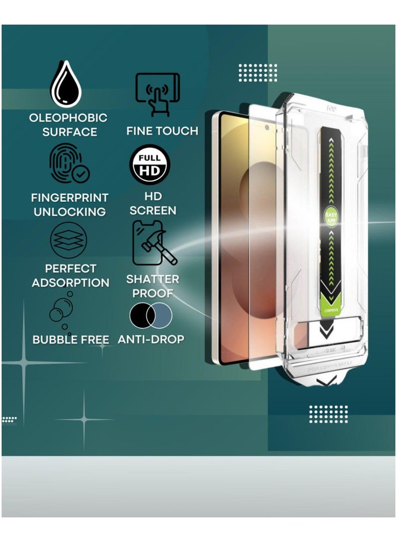 Tempered Glass Screen Protector for Samsung Galaxy S25 Plus 6.7 inch with Dust Free Easy Application - Ultra Clear, Scratch Resistant, and HD Clear Screen Guard(Clear)