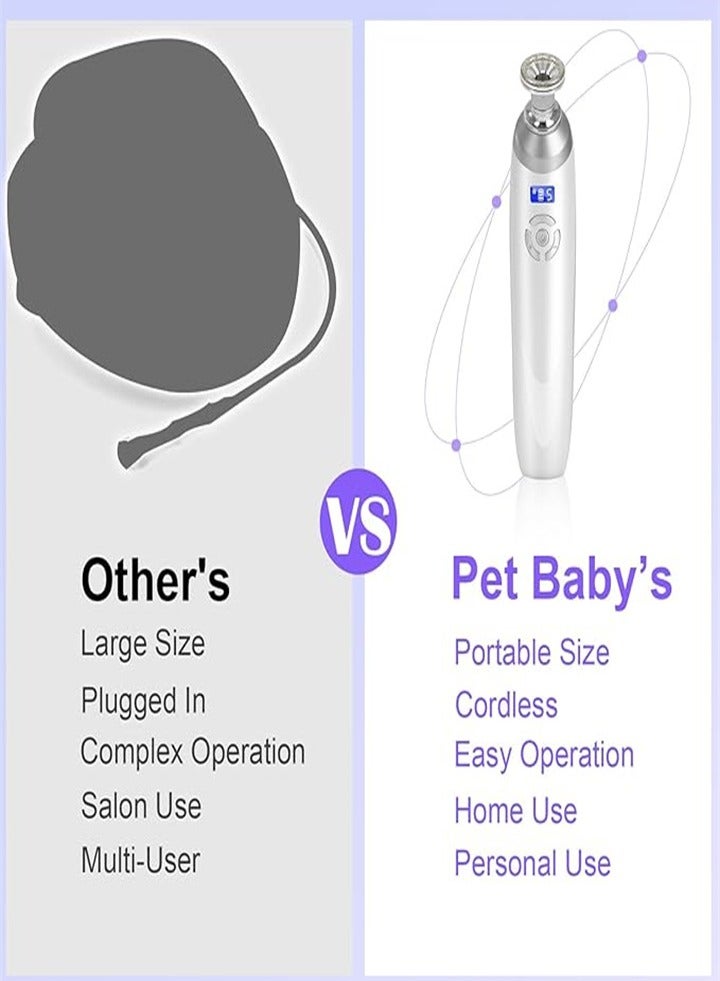 Microdermabrasion Machine, Rechargeable Suction Microdermabrasion Facial Device with 9 Pieces Diamond Dermabrasion Accessories for Professional Skin Care Salon Home Use - Image 2