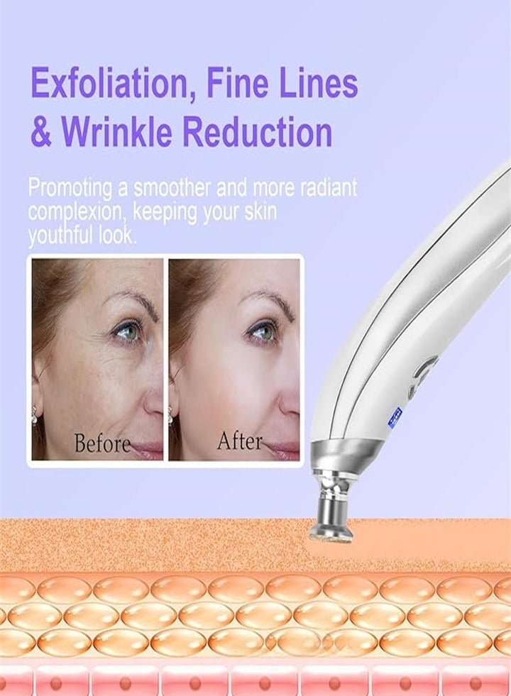 Microdermabrasion Machine, Rechargeable Suction Microdermabrasion Facial Device with 9 Pieces Diamond Dermabrasion Accessories for Professional Skin Care Salon Home Use - Image 3