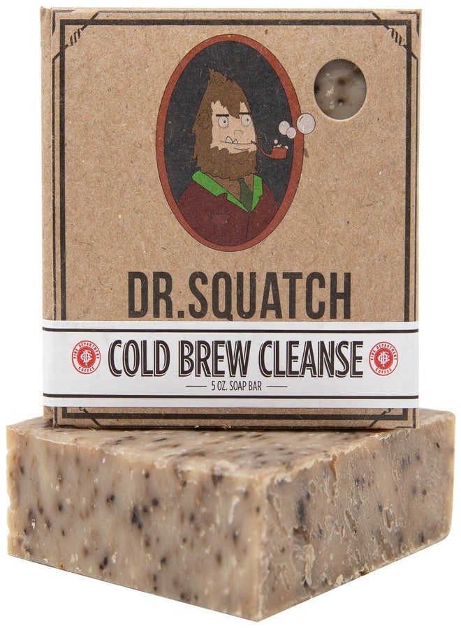Dr. Squatch Cold Brew Cleanse Coffee Soap Bar - Blend of Shea Butter, Salt, Kaoilin Clay, and Some Top Notch Coffee Beans - Organic Handmade in USA - Image 1