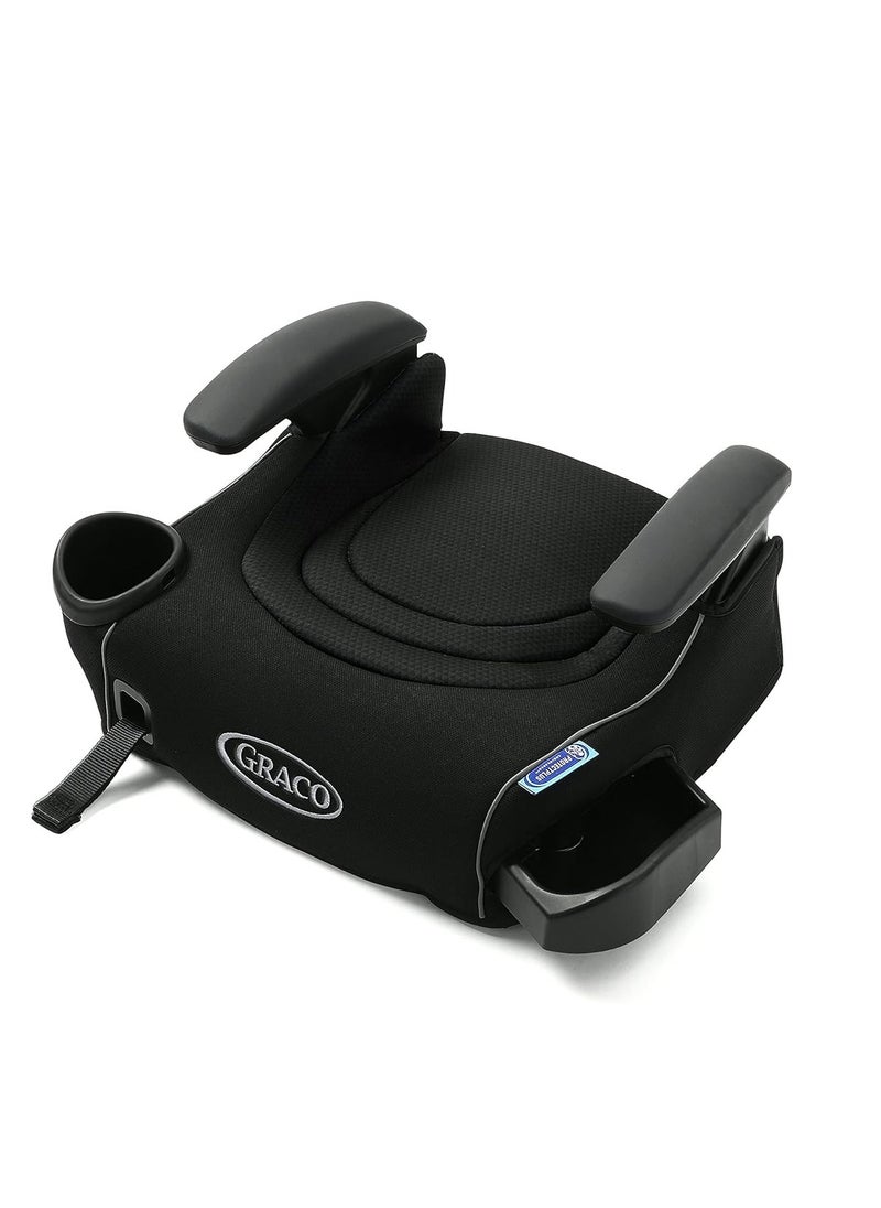 GRACO - مقعد تعزيز بدون ظهر من Graco TurboBooster LX مزود بمزلاج تثبيت للأطفال الكبار الذين ينتقلون إلى حزام الأمان في السيارة - Image 1