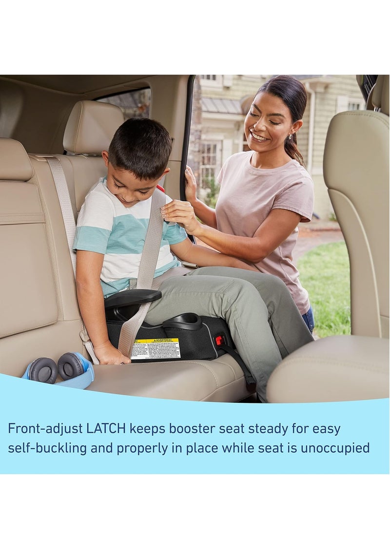 GRACO - مقعد تعزيز بدون ظهر من Graco TurboBooster LX مزود بمزلاج تثبيت للأطفال الكبار الذين ينتقلون إلى حزام الأمان في السيارة - Image 1