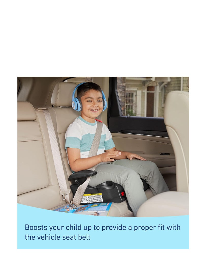 GRACO - مقعد تعزيز بدون ظهر من Graco TurboBooster LX مزود بمزلاج تثبيت للأطفال الكبار الذين ينتقلون إلى حزام الأمان في السيارة - Image 1