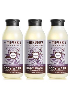 Mrs. Meyer's Clean Day MRS. MEYER'S CLEAN DAY Moisturizing Body Wash for Women and Men, Biodegradable Shower Gel Formula Made with Essential Oils, Lavender, 16 oz - Pack of 3 
