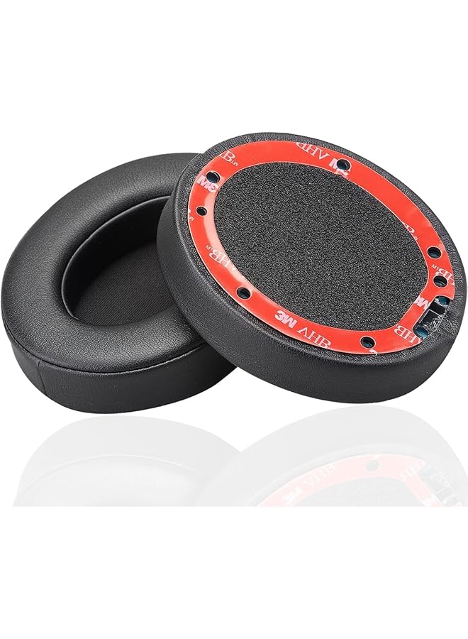 erorex Replacement Ear Pads Cushions For Beats Studio 2 & Studio 3 Wired & Wireless Headphones Earpads With Soft Protein Leather Noise Isolation Memory Foam Black - Image 2