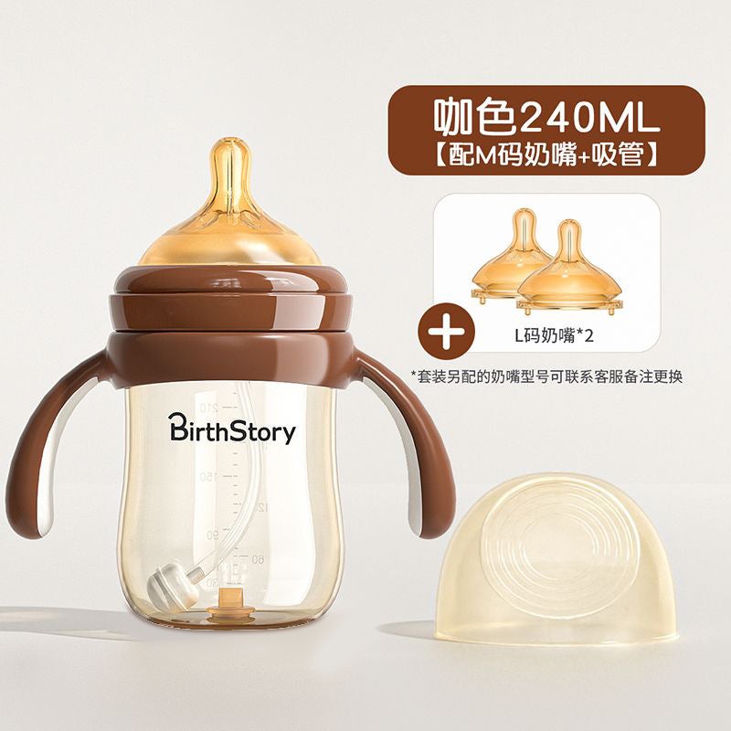 Baby Feeding Bottle Anti-Flatulence Tritan Wide-Caliber Baby Drinking Cup Children A Cup Of Three-Use Pipette Cup 0 -- 3 Years Old - Image 1