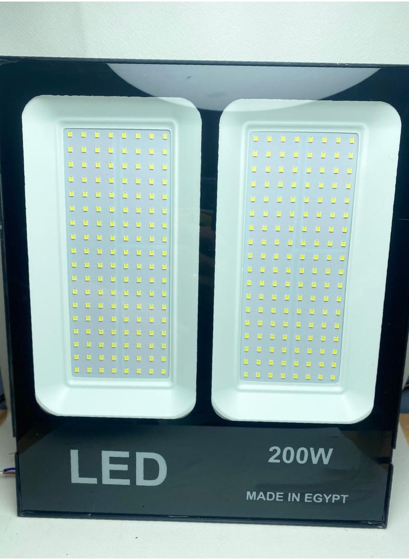 Generic - 200 watt spotlight, white and black lighting facades, 2 segments, easy to maintain and install - Image 1