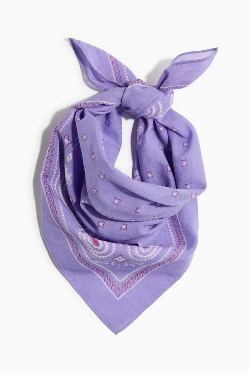 H&M Patterned cotton scarf