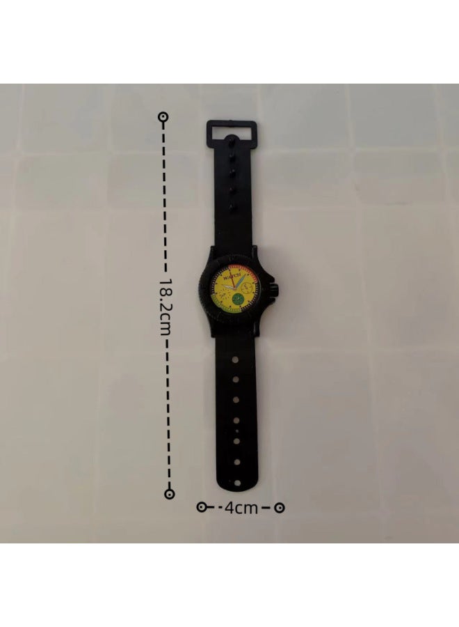 Children's Toy Accessories 6688 Badge Decorative Badge Play House Cartoon Plastic Badge Watch Compass Wholesale-Color:Red Badge  - Image 3