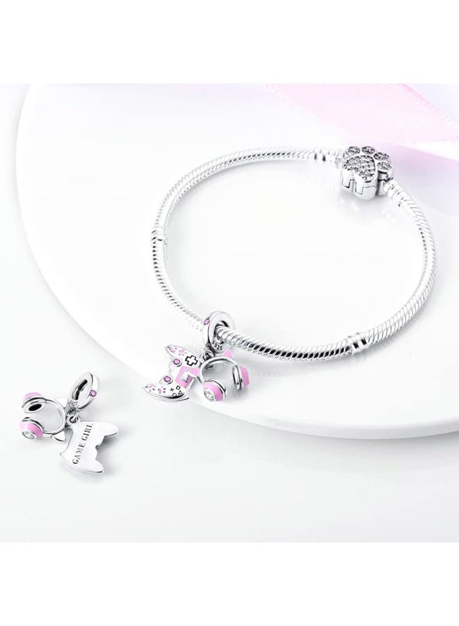 CYCUFF 925 Sterling Silver Charms Suitable for Charm Necklaces, Bracelet Pendants Beads Jewellery Gift for Women Girls, Sterling Silver, 925 sterling silver - Image 3