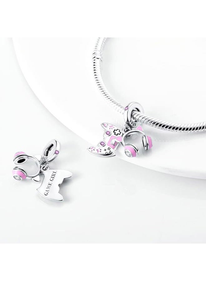 CYCUFF 925 Sterling Silver Charms Suitable for Charm Necklaces, Bracelet Pendants Beads Jewellery Gift for Women Girls, Sterling Silver, 925 sterling silver - Image 2