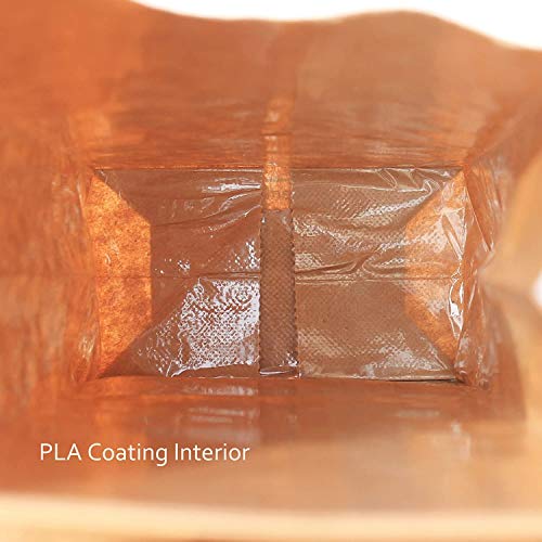 AwePackage Kraft Paper Grease Resistant Tin Tie Bag with Poly Liner (100, 16 oz(1 lbs)) - Image 3
