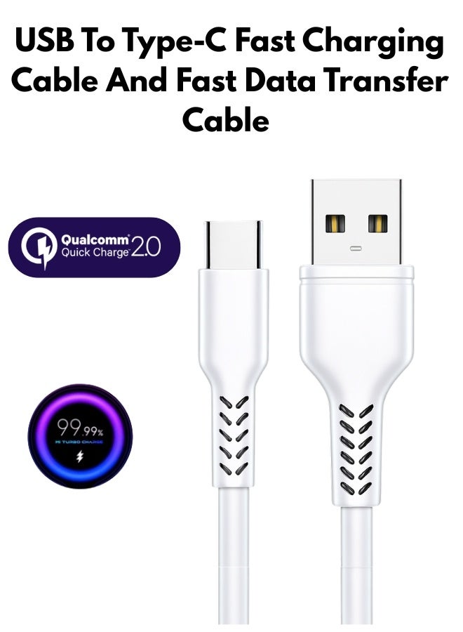 High-Speed USB to Type-C Cable – 5A Fast Charging & Data Transfer – Durable, Tangle-Free Design – Works with Android, Tablets, Laptops & More - Image 1