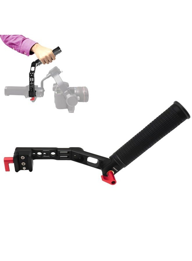 HAFOKO RS4 Handle RS3 Handgrip Adjustable Sling Handheld Extension Aluminum Alloy Grip Mount with NATO Clamp Compatible for DJI RS4/ RS4 PRO/Ronin RS3 Mini/RS3/RS3 Pro/RS 2/RSC2 Gimbal Stabilizer - Image 1