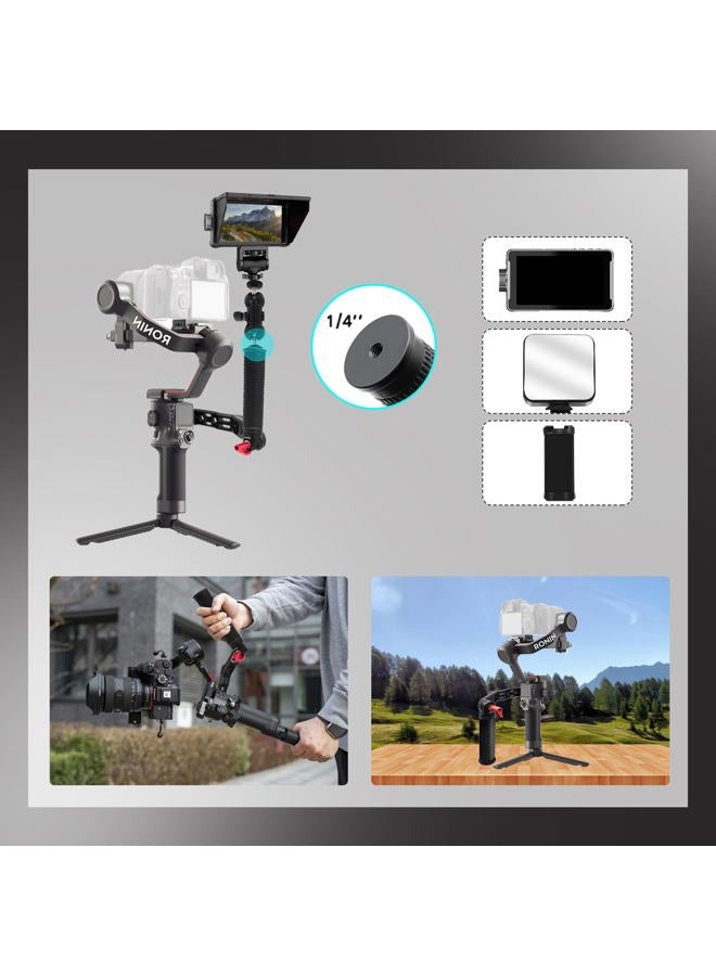 HAFOKO RS4 Handle RS3 Handgrip Adjustable Sling Handheld Extension Aluminum Alloy Grip Mount with NATO Clamp Compatible for DJI RS4/ RS4 PRO/Ronin RS3 Mini/RS3/RS3 Pro/RS 2/RSC2 Gimbal Stabilizer - Image 3