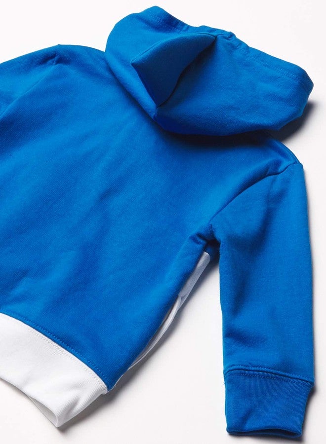 Pinkfong Baby Boys Shark Toddler Zip Up Big Face Hoodie - Daddy Blue Sizes 2t-5t Sweatshirt, Blue, 3T US - Image 2